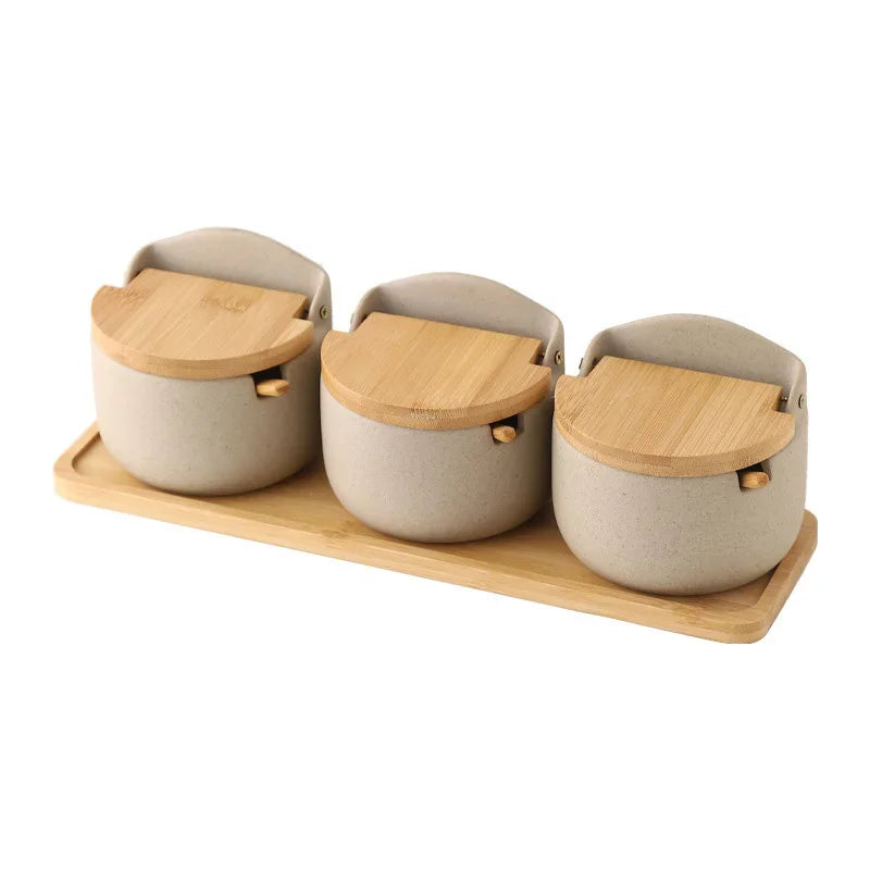 Ceramic Spice Jar Set