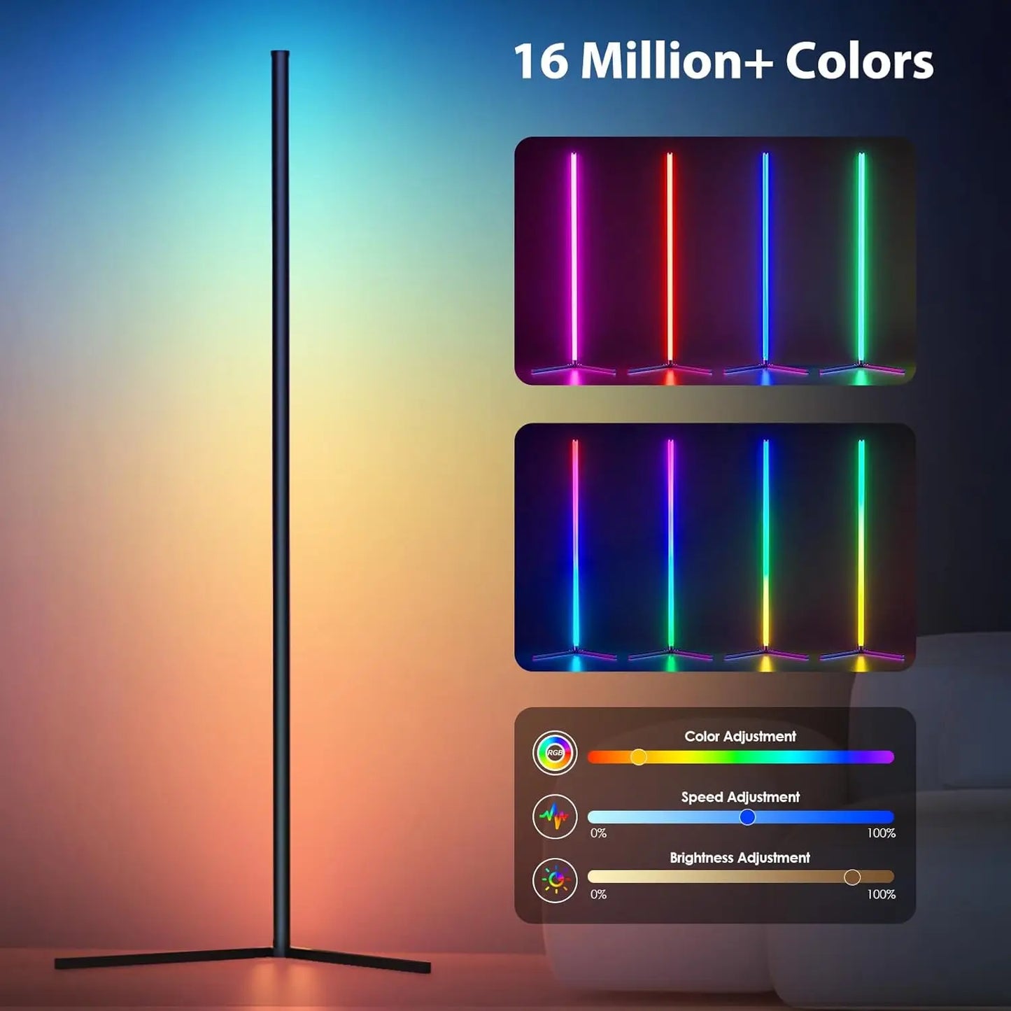Smart RGB Corner Floor Lamp