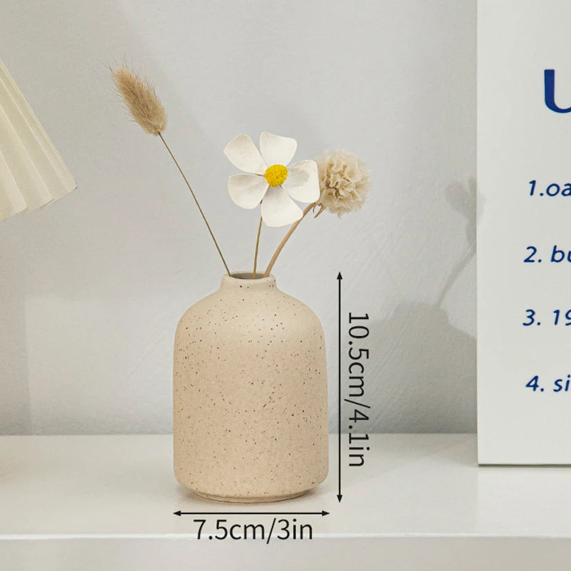 White Nordic Ceramic Vase