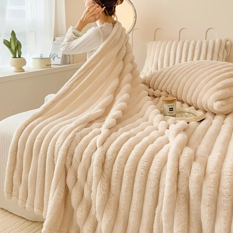 Striped Sofa Blanket