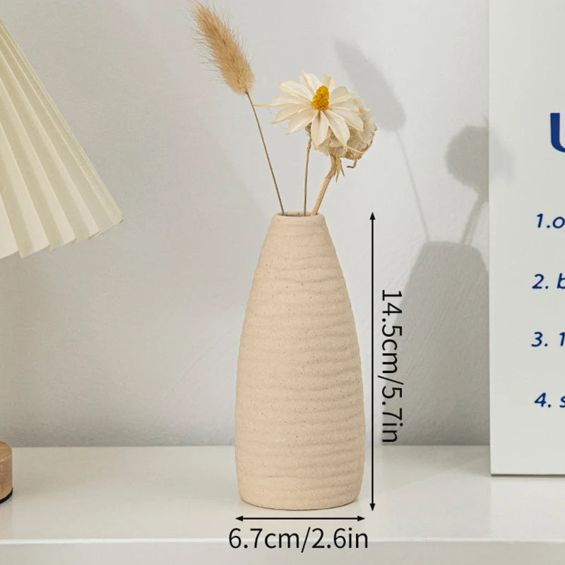 White Nordic Ceramic Vase