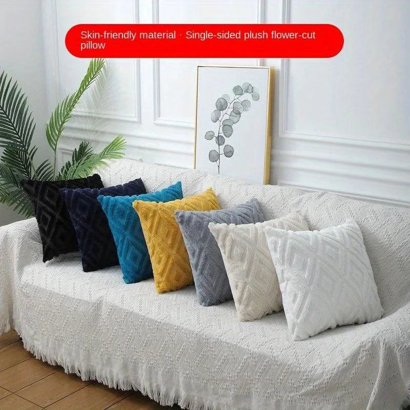 Nordic Plush Throw Pillow