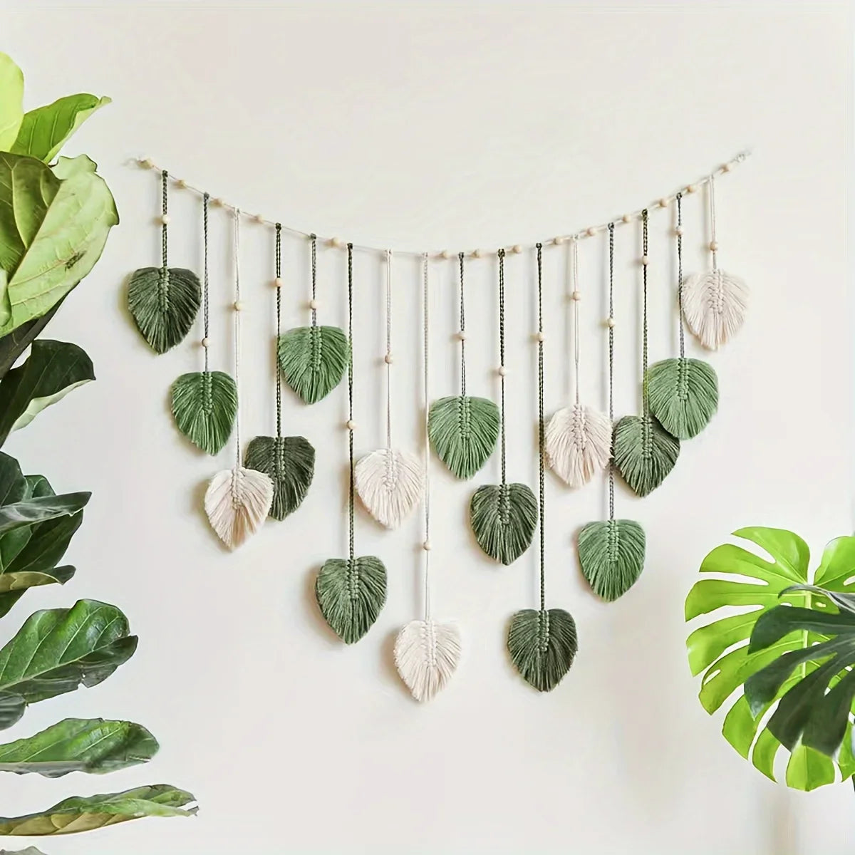 Woven Leaf Wall Hanging