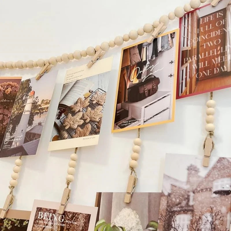 Boho Photo Display Wall Garland