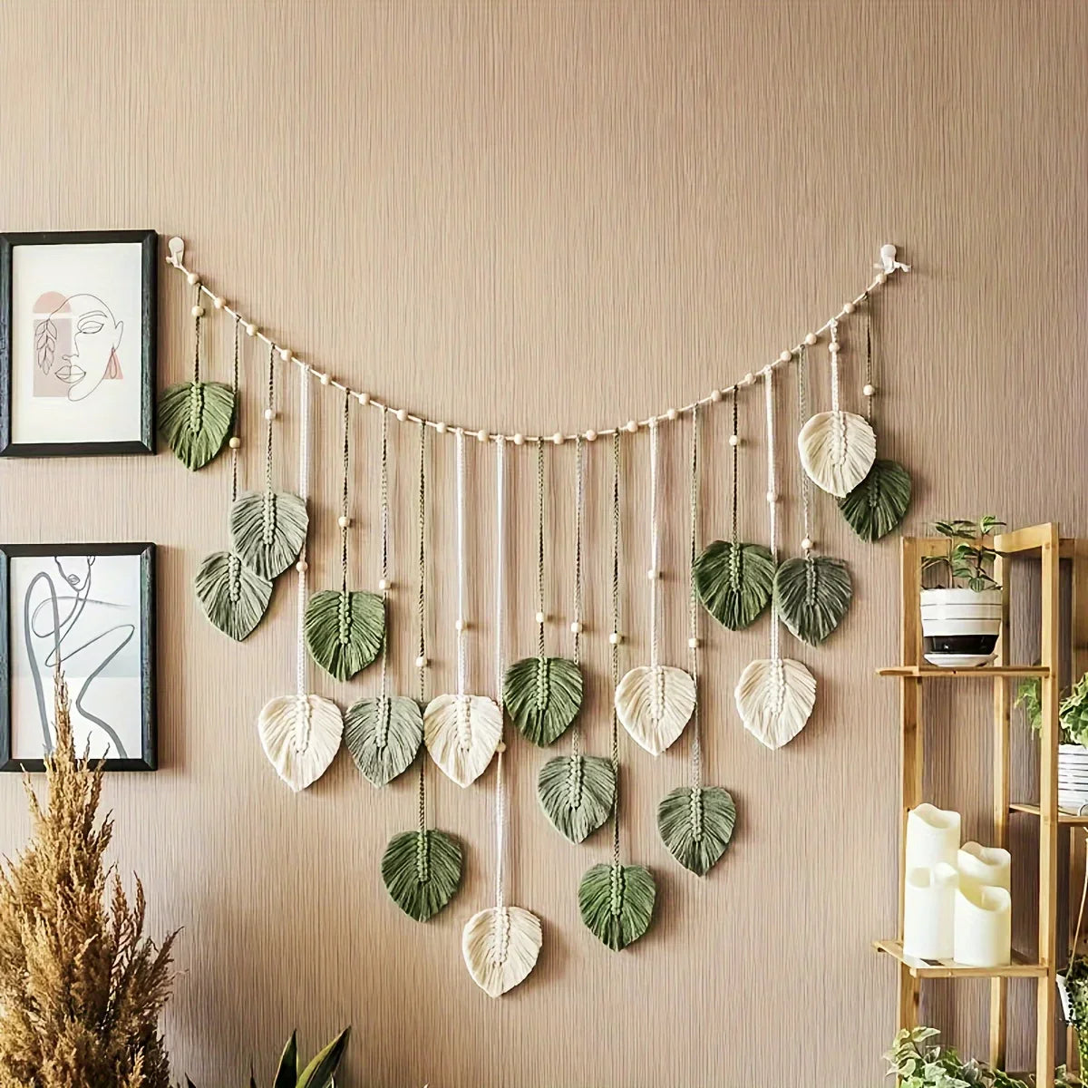 Woven Leaf Wall Hanging