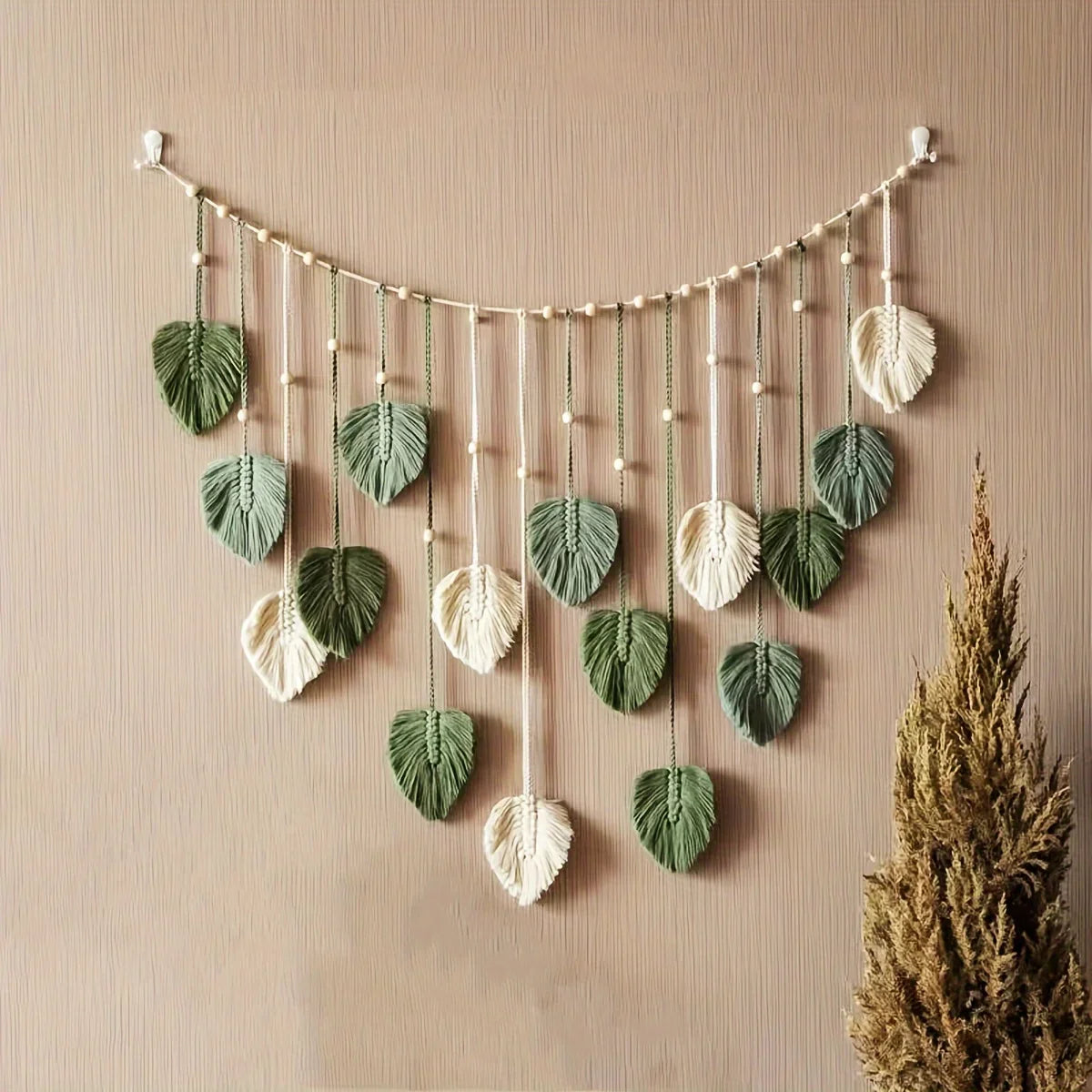 Woven Leaf Wall Hanging