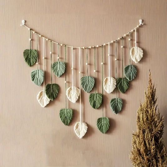 Woven Leaf Wall Hanging