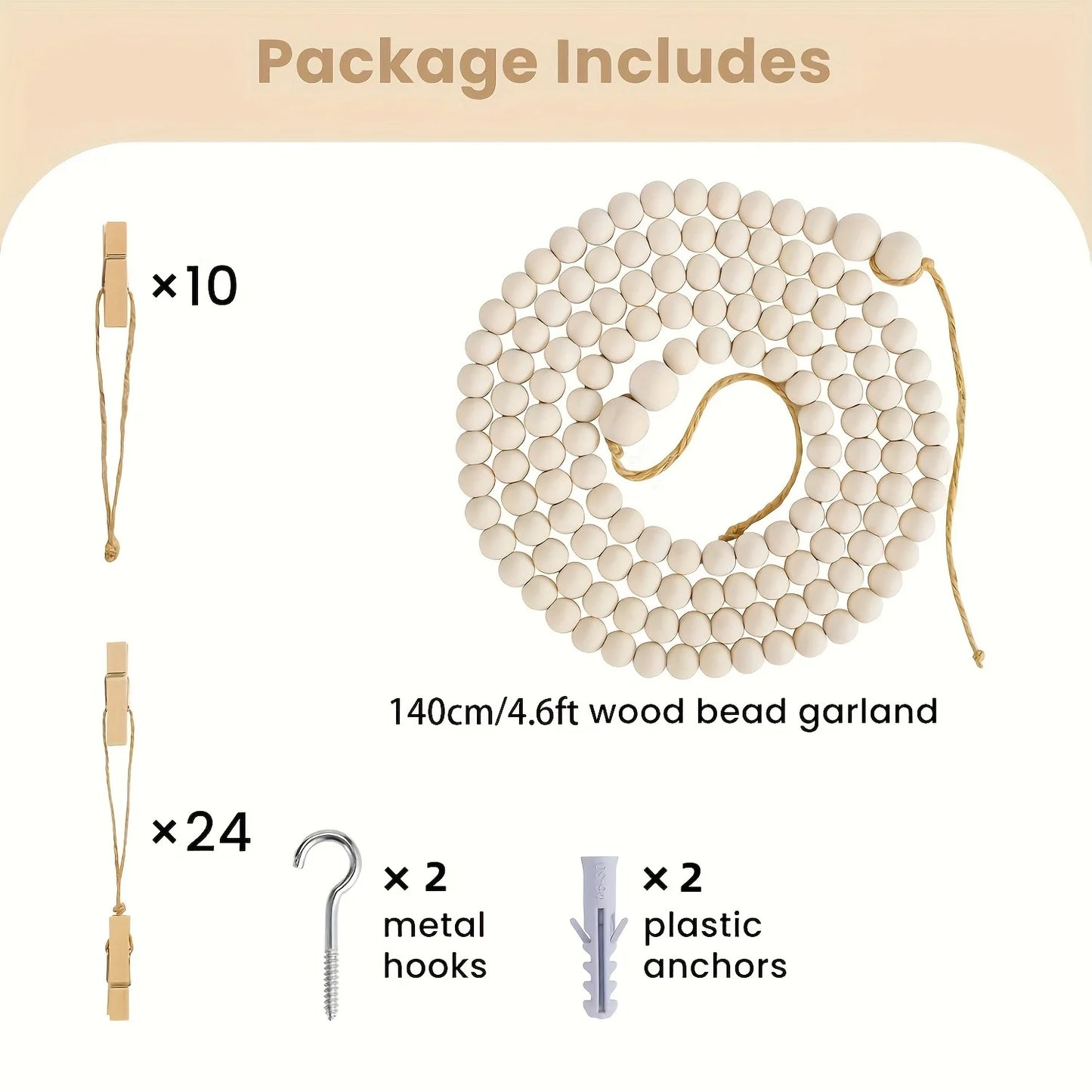 Boho Photo Display Wall Garland