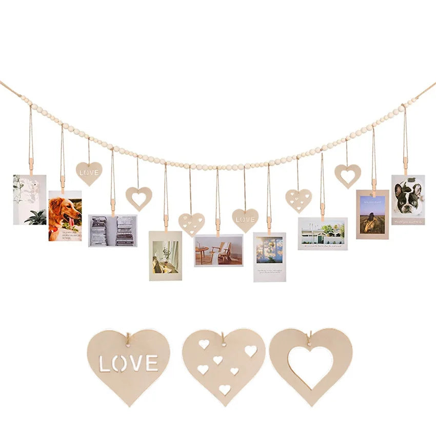 Boho Photo Display Wall Garland