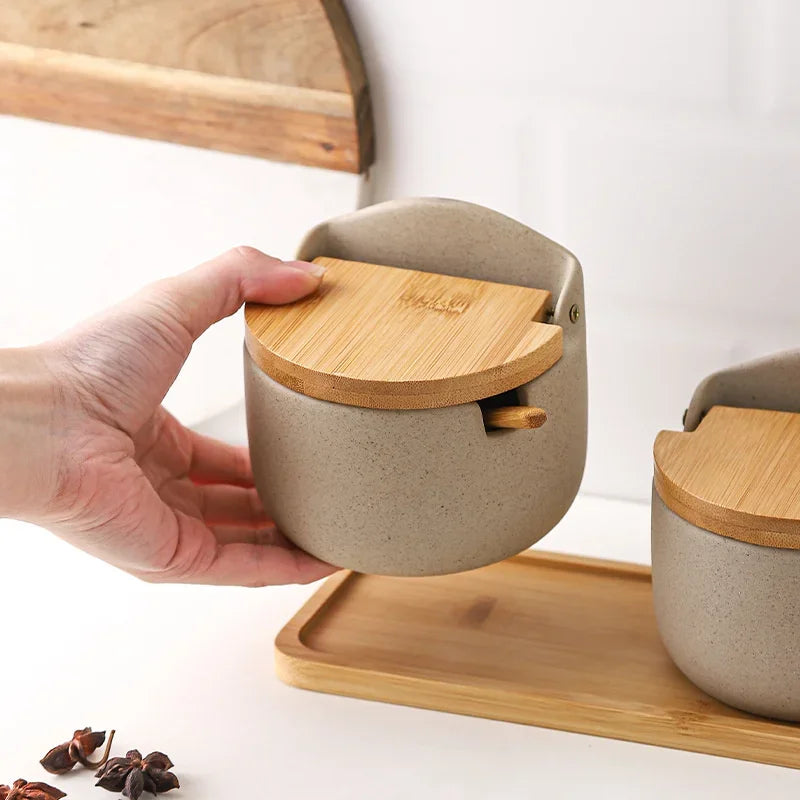 Ceramic Spice Jar Set