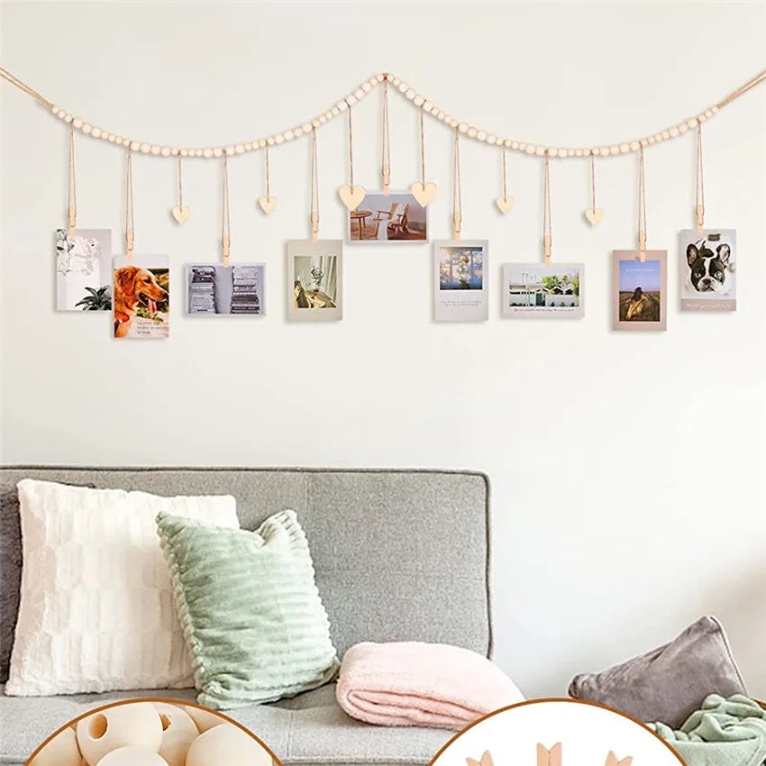 Boho Photo Display Wall Garland