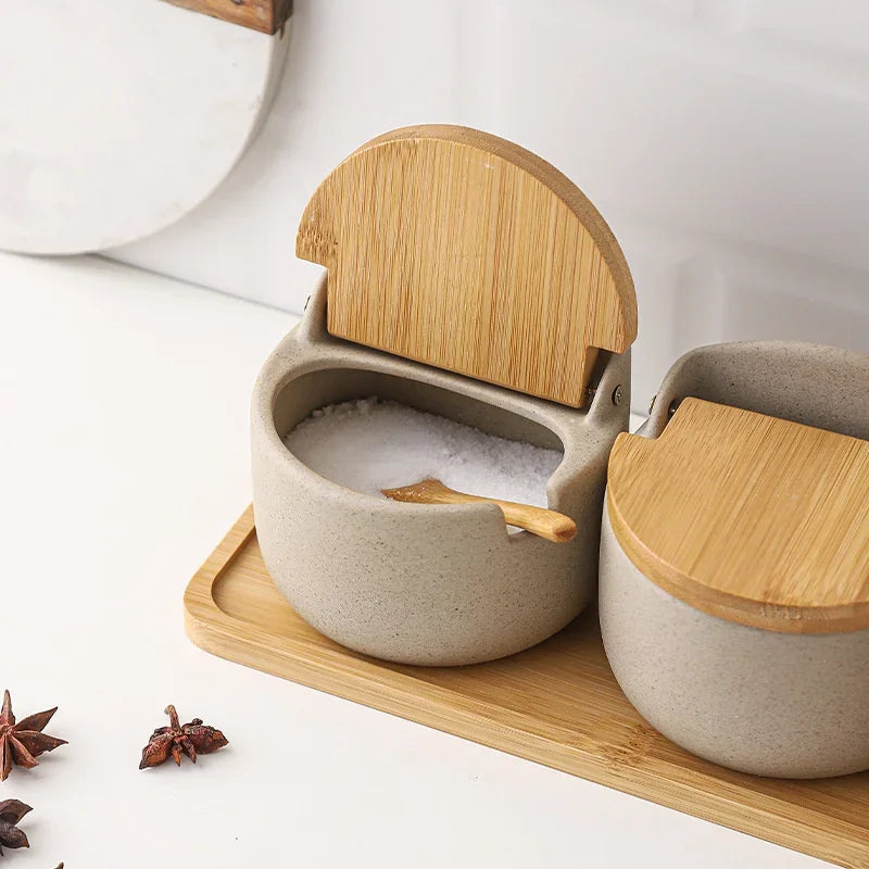 Ceramic Spice Jar Set