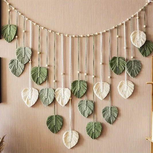Woven Leaf Wall Hanging