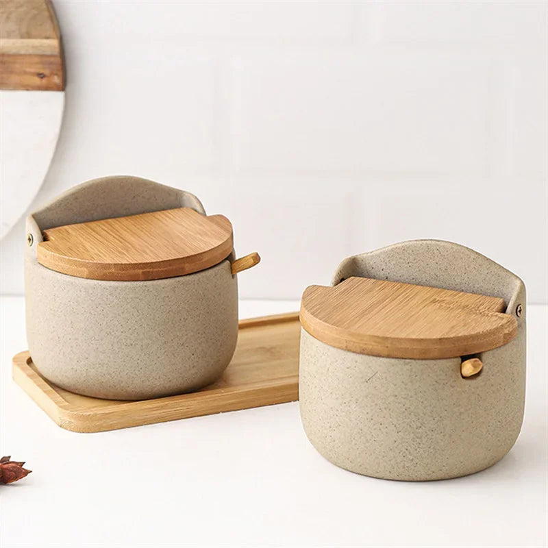 Ceramic Spice Jar Set