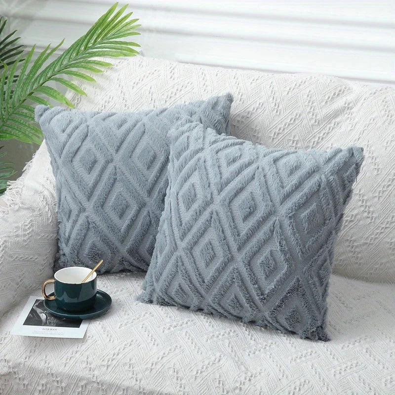 Nordic Plush Throw Pillow