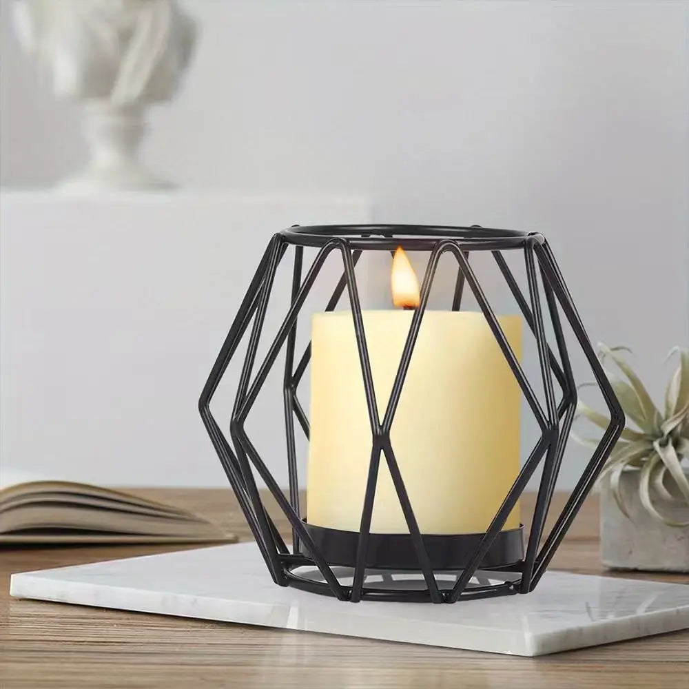 Geometric Wire Candle Holder