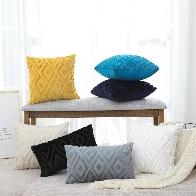Nordic Plush Throw Pillow