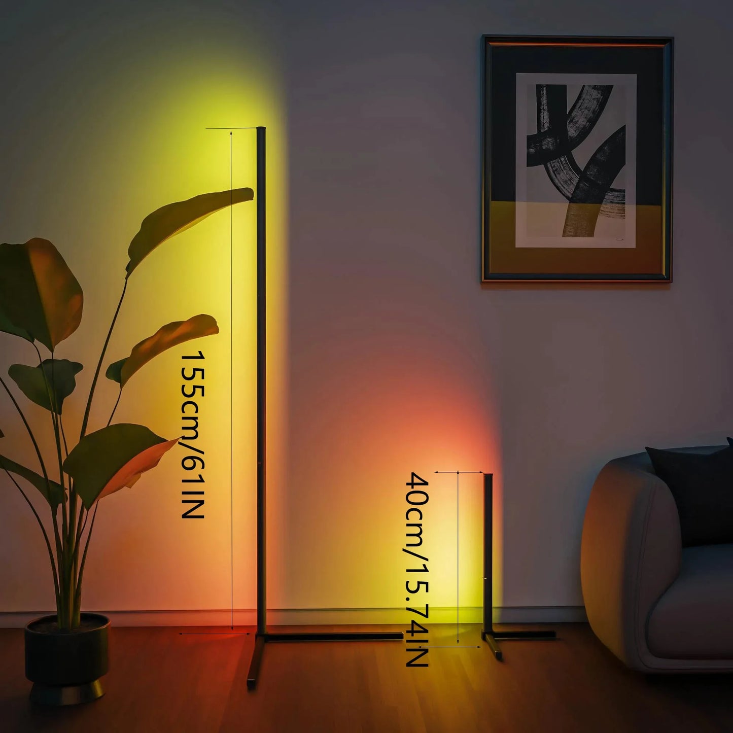 Smart RGB Corner Floor Lamp